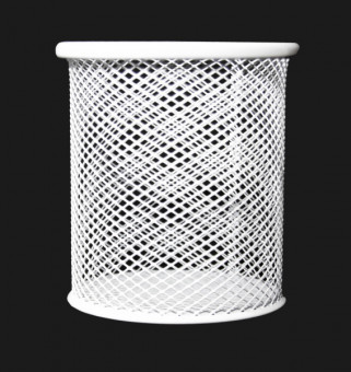 Стакан металлический круглый, белый, Asmar/AR-802/БЕЛЫЙ