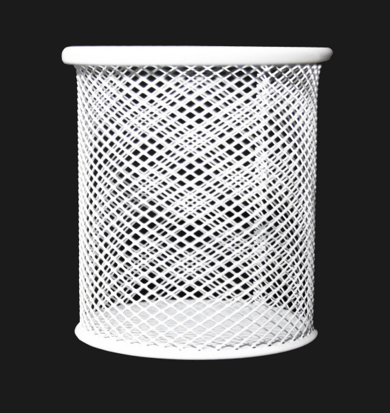 Стакан металлический круглый, белый, Asmar/AR-802/БЕЛЫЙ