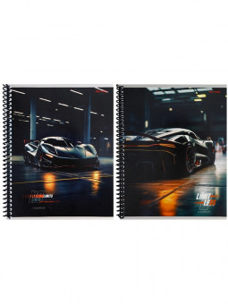 Тетрадь 48 клетка "Эстетичное авто", на спирале, Проф-Пресс/48-6494 (10/80)