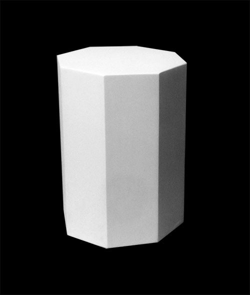 Призма 20см, 8 - гранная, гипс, 30-317