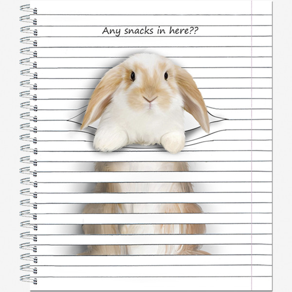 Тетрадь общ.,170х203, 48л., гребень, "Animals Between Lines", 4+0+уф, 4 диз (30)