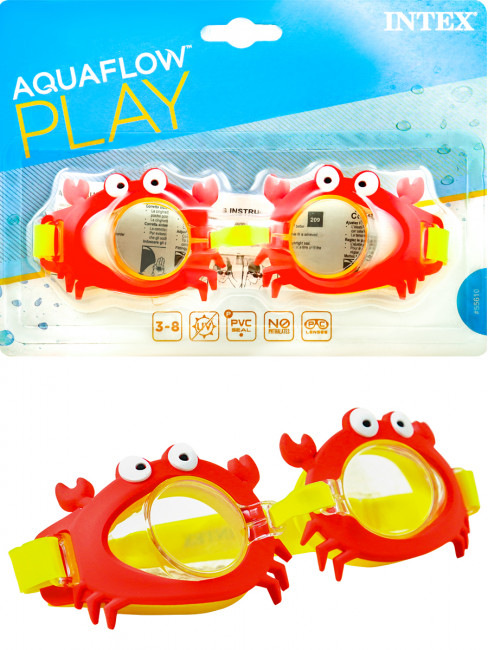 Очки на 3-8 лет для плавания, INTEX Рыжий Кот/55610 Очки на 3-8 лет для плавания, INTEX Рыжий Кот/55610