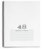 Книга учёта  48л. БЕЛАЯ, клетка (48-4496) скрепка, обл.-картон хромер., блок-офсет, 200х275 (40))
