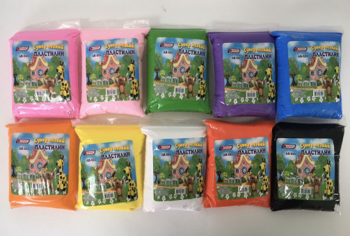 СУПЕР ЛЕГКИЙ ПЛАСТИЛИН В ПАКЕТЕ 100 гр. ASMAR (20/120) СУПЕР ЛЕГКИЙ ПЛАСТИЛИН В ПАКЕТЕ 100 гр. ASMAR (20/120)