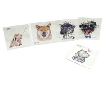 Наклейки Тату KL-13 10 ШТУК "Животные" 1 шт на листе, 6*6см, цвета ассорти (1/1000) Наклейки Тату KL-13 10 ШТУК "Животные" 1 шт на листе, 6*6см, цвета ассорти (1/1000)