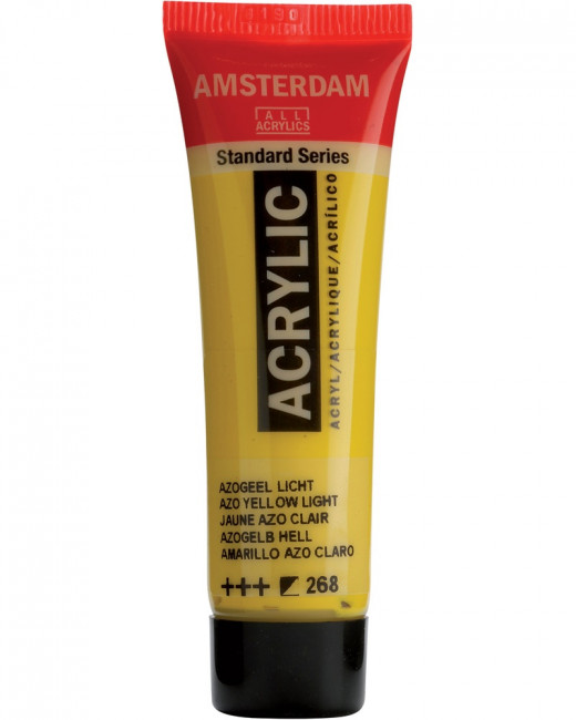 Краска акриловая Amsterdam туба 20мл №268 Желтый светлый АЗО