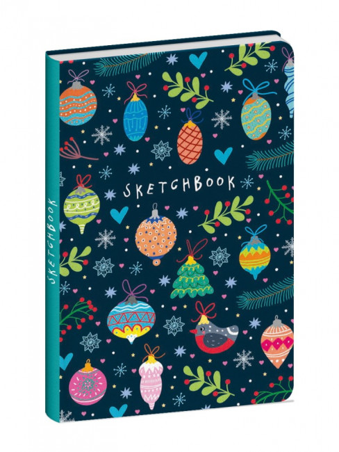 Скетчбук "Новый год". Формат: 145 × 203мм 128стр, Проф-Пресс Скетчбук "Новый год". Формат: 145 × 203мм 128стр, Проф-Пресс