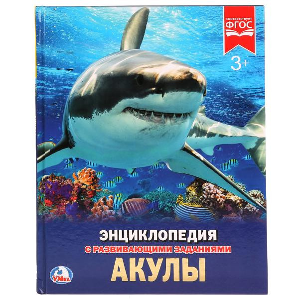 Энциклопедия с развивающими заданиями «Акулы». Формат: 197 х 255мм 48стр, Умка Энциклопедия с развивающими заданиями «Акулы». Формат: 197 х 255мм 48стр, Умка