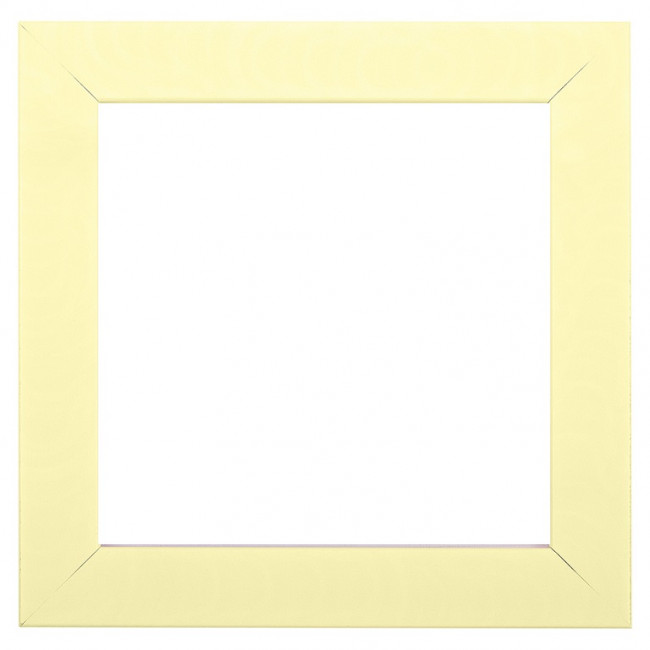 Фоторамка 11 х 11см пластик, с оргстеклом, желтый пастельный, Gamma/ПРК-02 желтыйй (12)