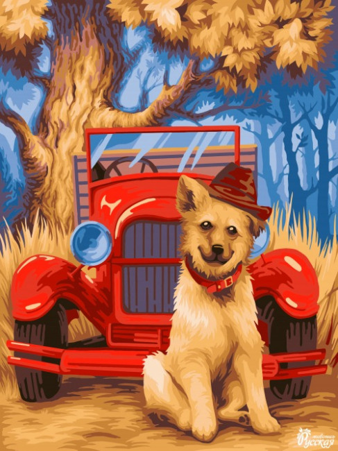 Картон "Русская живопись" KT052 Осеннее ретро 30х40