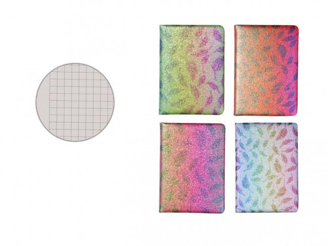 Блокнот 80л "Lovely Leaves" 13,3 х 18,8 см, ассорти/MAZARI