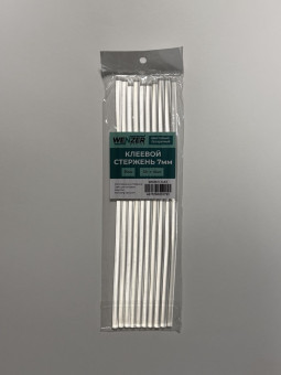 Клеевой стержень 7 мм x 300 мм WENZER OFFiCE, кристально-прозрачный 12г, 10 шт. в упаковке с европодвесом Клеевой стержень 7 мм x 300 мм WENZER OFFiCE, кристально-прозрачный 12г, 10 шт. в упаковке с европодвесом