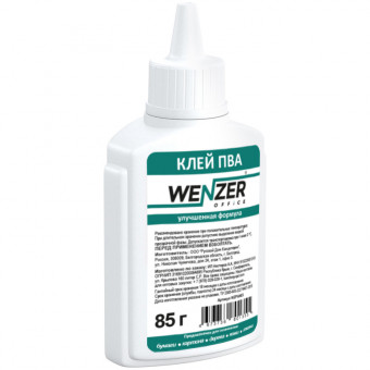 Клей ПВА WENZER OFFICE, улучшенная формула, 85г (50) Клей ПВА WENZER OFFICE, улучшенная формула, 85г (50)