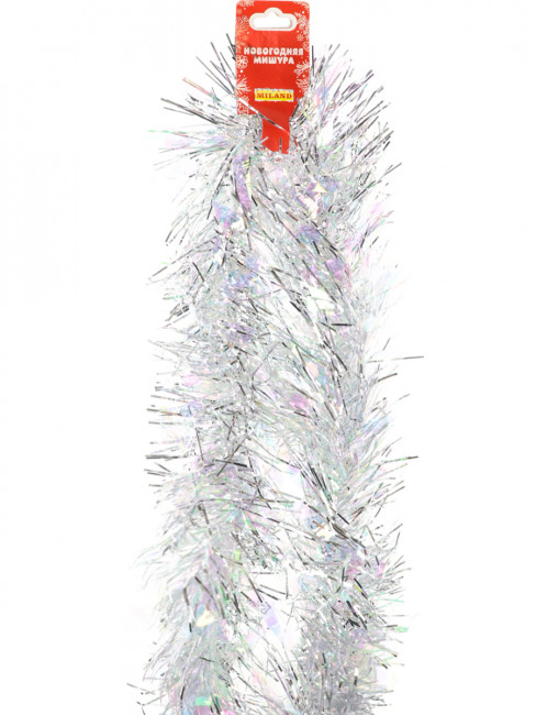 Мишура блестящая Новогодняя, длина 2 м, диаметр 10 см НУ-5492