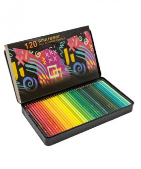 Карандаши 120 цв. Brutfuner WBF-4/1 масляные деревянные, заточенные, в черной металлической коробке (1/4/16) Карандаши 120 цв. Brutfuner WBF-4/1 масляные деревянные, заточенные, в черной металлической коробке (1/4/16)