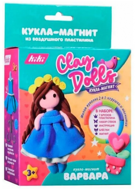 Кукла-магнит из пластилина, KiKi/PD004