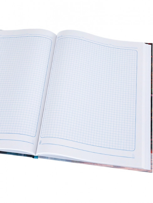 Бизнес- блокнот А4 80л клетка "Мостик в лесу", 7БЦ, склейка, Проф-Пресс/Б80-6697 (10)