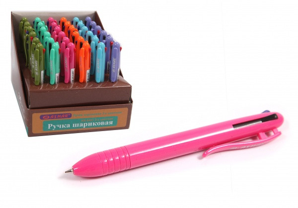 Ручка шариковая автоматическая 3-х цветная, Asmar (36)