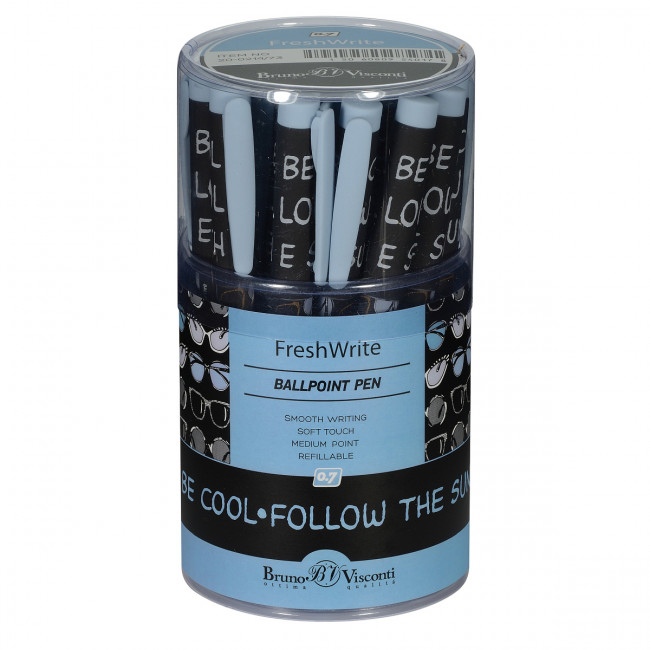 Ручка шариковая 0,7мм синяя "FreshWrite. Дамские штучки. Очки", BV/20-0214/73 (24)