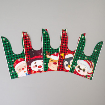 Пакет с ушками 13,5х22см "Поздравления с НГ", Микрос/ч37558 (50)