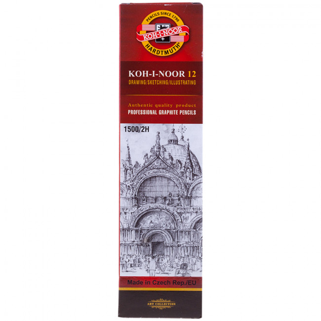 Карандаш чернографитный технический 1500   заточенный   . 2H 150002H01170RU