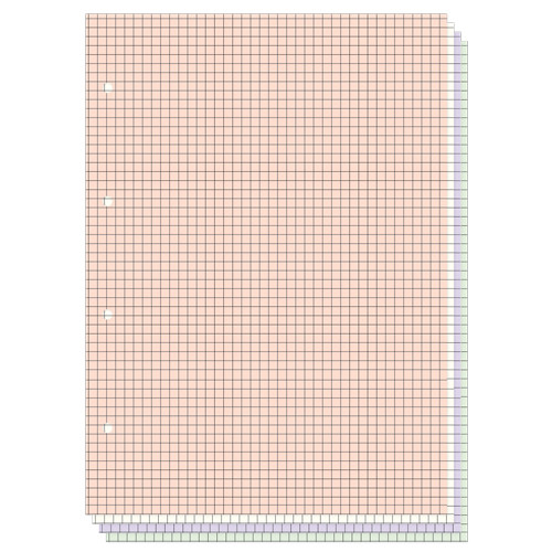 Сменный блок 200л. клетка А5, 4 цвета, на кольцах, BV/7-200-295 (14)