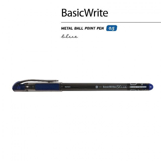 Ручка шариковая 0,5мм синяя «BasicWrite.Ice», BV/20-0317/21 (50)