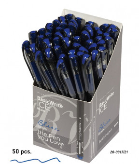Ручка шариковая 0,5мм синяя «BasicWrite.Ice», BV/20-0317/21 (50)