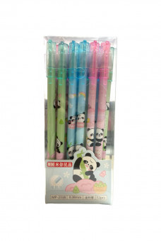 Ручка гелевая синяя 0,38мм Магистр "Panda" со стираемыми чернилами, корпус 8см, MP-2338 (12)