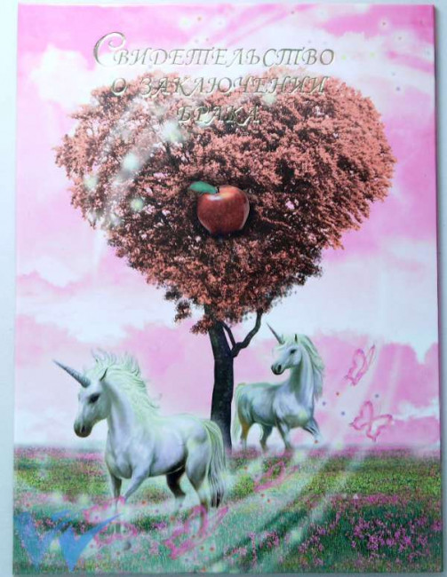 Обложка на свидетельство о браке А5 картонная пухлая (2)