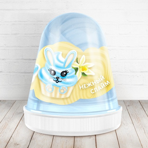 Слайм "Monster's Slime Fluffy" Голубой Ваниль светлый, FL006 Слайм "Monster's Slime Fluffy" Голубой Ваниль светлый, FL006