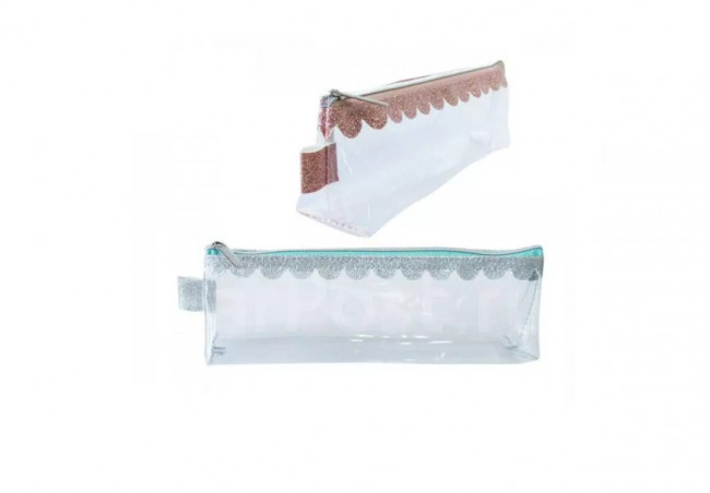 Пенал-косметичка DEW M, 20,5х4,5х7 см, на молнии, ПВХ, ассорти розовый/серый, ПВХ-упаковка Пенал-косметичка DEW M, 20,5х4,5х7 см, на молнии, ПВХ, ассорти розовый/серый, ПВХ-упаковка