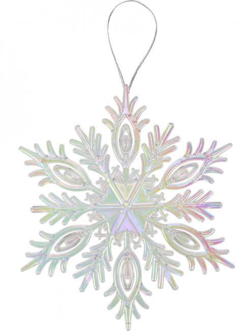 Новогоднее подвесное украшение 5см "Зимняя звезда" 12.5*12.5см, MILAND/НУ-7465