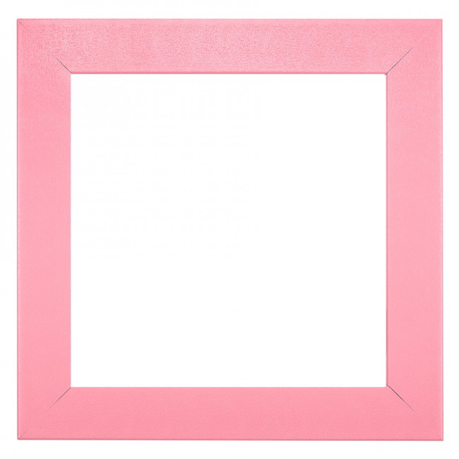 Фоторамка 11 х 11см пластик, с оргстеклом, розовый пастельный, Gamma/ПРК-02 розовый (12)