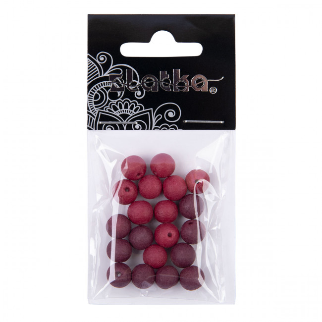 Бусина стеклянная "Zlatka"   LVBD-02   8 мм    20 шт  в пакете с картонным еврослотом   стекло №04 ассорти