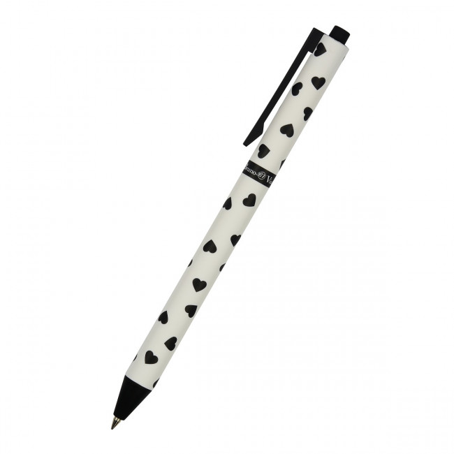 Ручка шариковая 0,5мм синяя "ArtClick. Сердечки", BV/20-0281/18 (24)