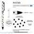 Ручка шариковая 0,5мм синяя "ArtClick. Сердечки", BV/20-0281/18 (24)