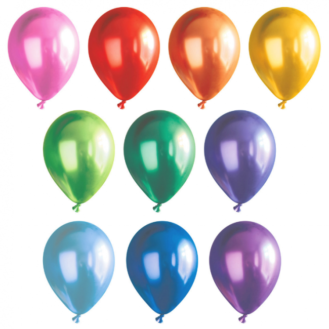 Набор воздушных шаров 30см металлик, ассорти №2, BOOMZEE/BLS-30 металлик 02 (10)