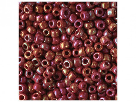 Бисер "ASMAR" размер №6, вес: 50 г, бордовый перламутровый