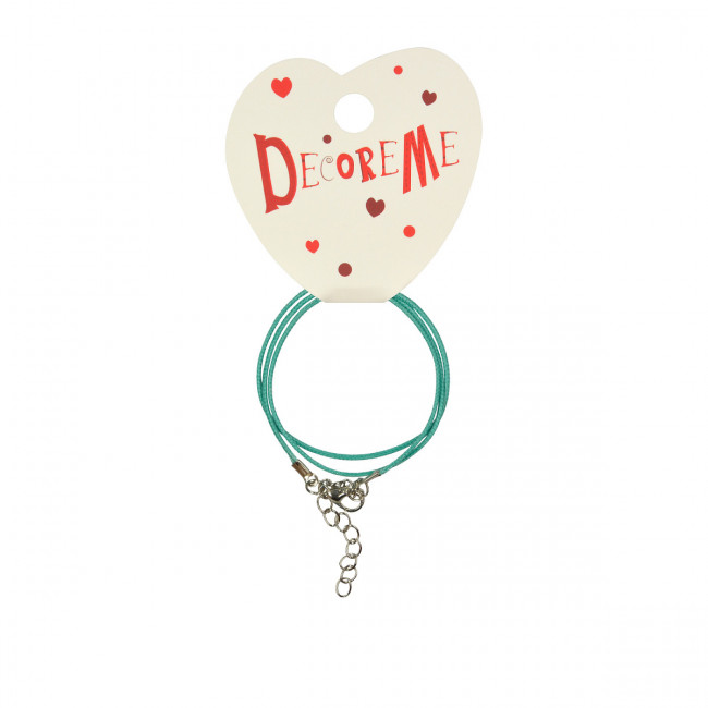 Шнурок 41см с застежкой вощеный, ассорти, BV/2-155/07 (15)