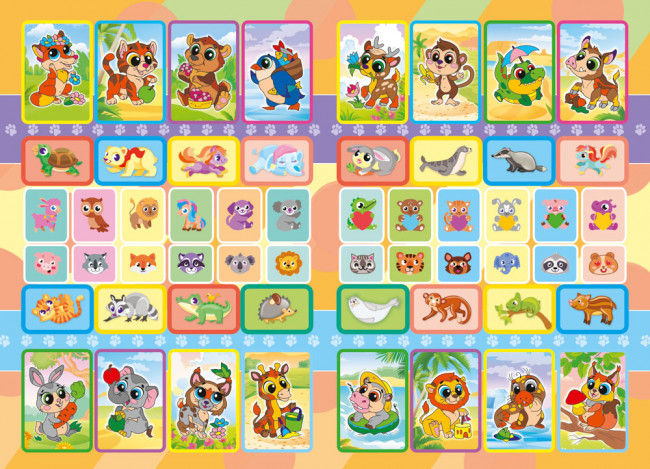 Раскраска с наклейками (А5) РНМ-730