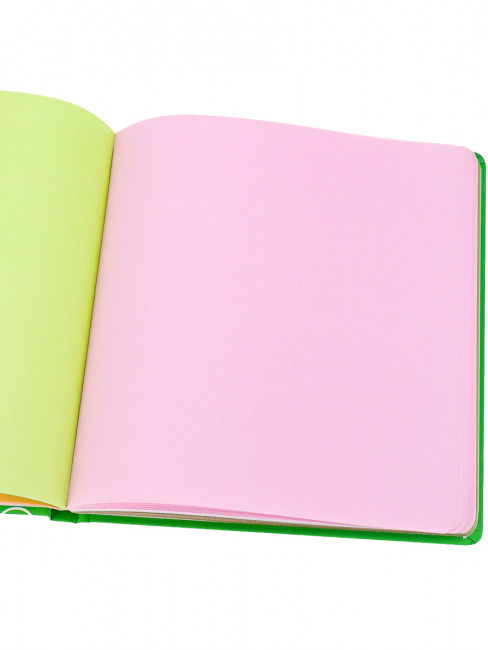 Скетчбук 200х200мм "Colorful Green" 7БЦ,  soft touch, 144стр, MILAND/С72-9045