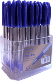 Ручка шариковая синяя Unimaxin "Wen XU", 108 син (50)