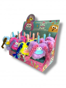 Ручка шариковая 0,7мм синий "Монстрики с косичками" Ручка шариковая 0,7мм синий "Монстрики с косичками"