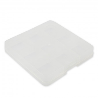 Коробка 13.5 x 13.7 x 2.3см, для шв. принадл., пластик, прозрачный, Gamma/OM-086