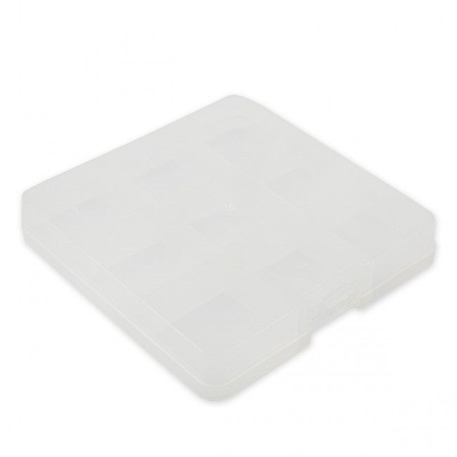 Коробка 13.5 x 13.7 x 2.3см, для шв. принадл., пластик, прозрачный, Gamma/OM-086