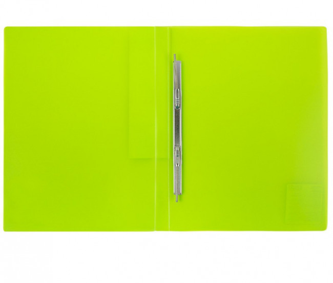 Папка с пружинным скоросшивателем A4 WENZER OFFiCE "PRISMA NEON" 700 мкм, 20 мм, лайм (6)