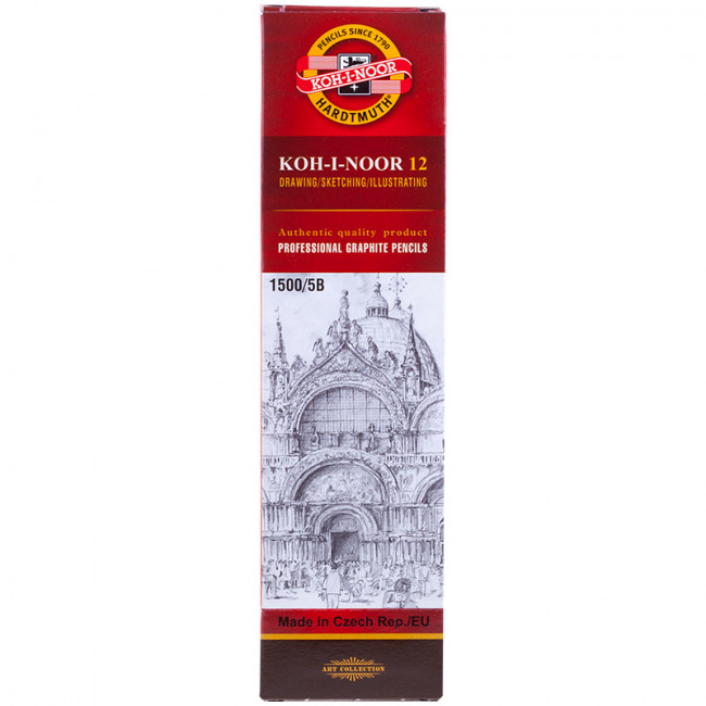 "KOH-I-NOOR Hardtmuth" Карандаш чернографитный технический 1500 заточенный . 3B 150003B01170RU "KOH-I-NOOR Hardtmuth" Карандаш чернографитный технический 1500 заточенный . 3B 150003B01170RU
