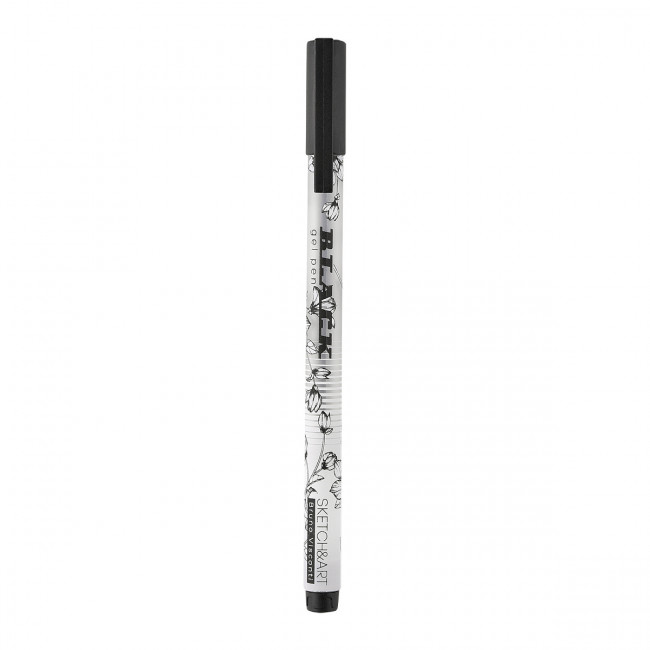 Ручка гелевая 0.8мм черная "Sketch&Art. UniWrite. Black", BV/20-0296/03 (24)