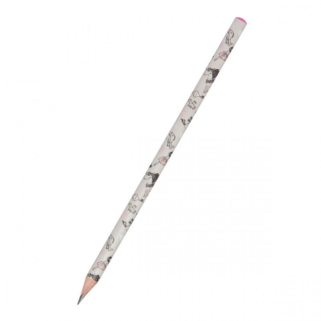 Карандаш 2мм НВ чернографитовый "HappyGraphix. Девочка и единорог. Сердечки", BV/21-0030/72 (50)
